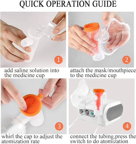Nebulizer Machine Personal Compressor Nebulizer Portable Compressor System with Tubing Kits for Home Use