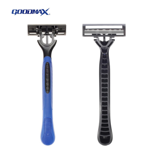 GoodMax PrecisionEdge 5 -Pack Razor for Men – Ultra-Smooth Shave, Lubricating Strip, Pivot Head, Refillable Handle – Premium Shaving Kit for Face & Body