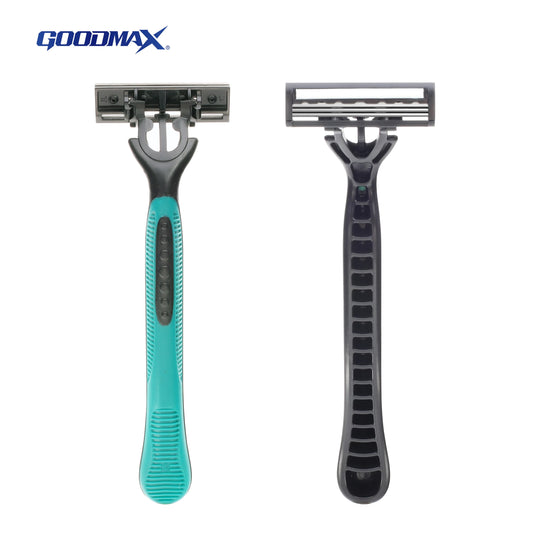 GoodMax PrecisionEdge 5 -Pack Razor for Men – Ultra-Smooth Shave, Lubricating Strip, Pivot Head, Refillable Handle – Premium Shaving Kit for Face & Body